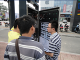 我公司参与建设安装的蚌埠市公交电子站牌已进入试运行阶段